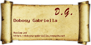 Dobosy Gabriella névjegykártya